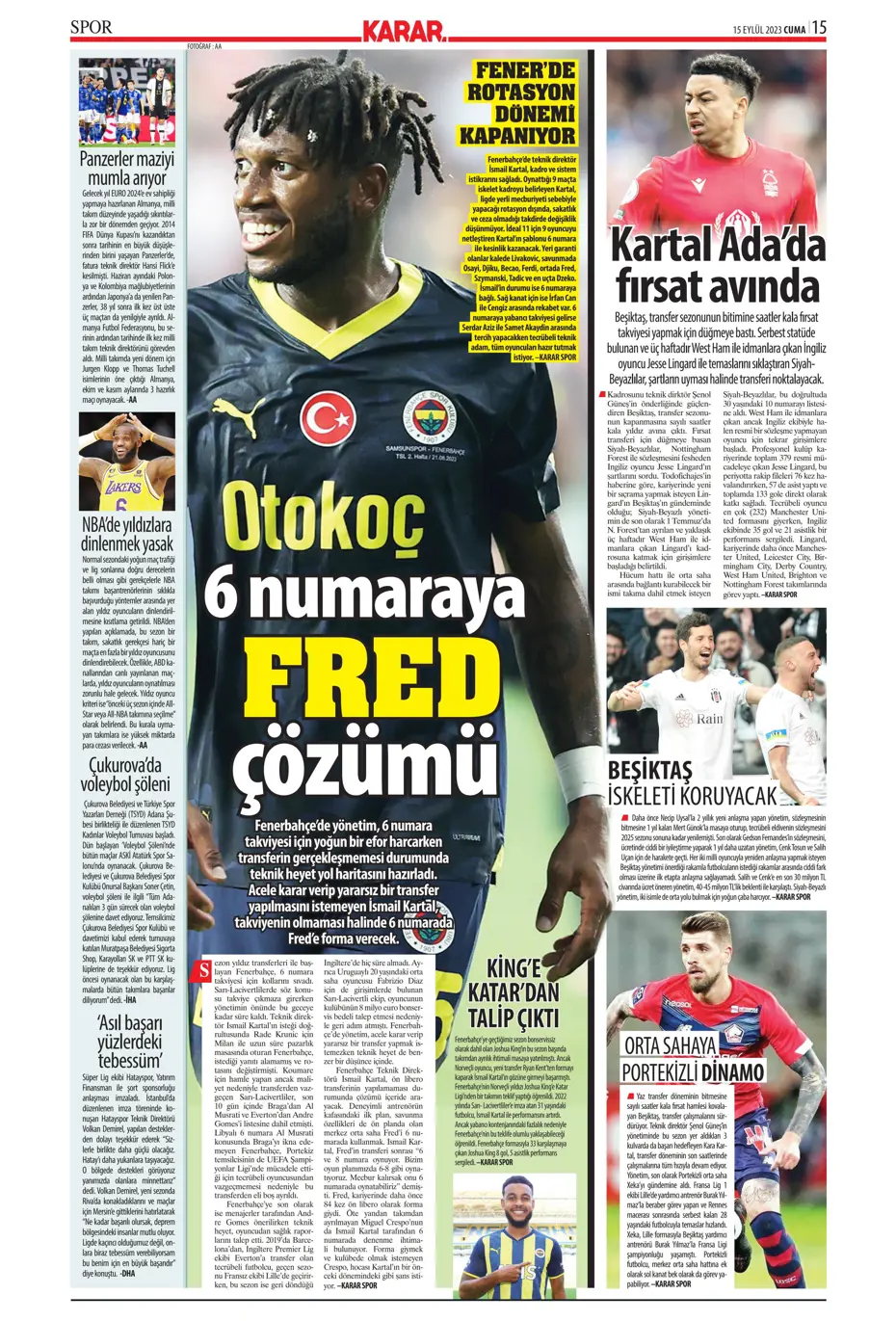 "Kartal'da Xeka seferberliği" | Sporun Manşetleri - 19