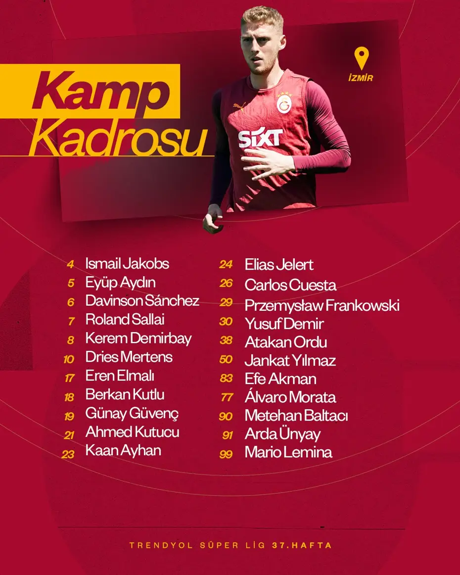 Osimhen kararı: Galatasaray'ın Göztepe maçı kadrosu belli oldu - 3 Osimhen kararı: Galatasaray'ın Göztepe maçı kadrosu belli oldu - 3