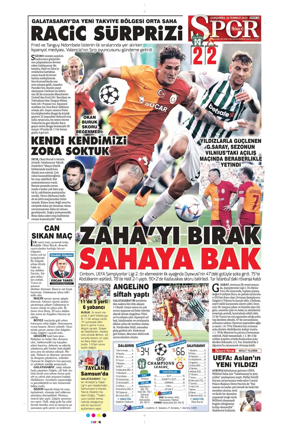 "Beşiktaş'ın istediği Rebic Fenerbahçe'ye" | Sporun manşetleri (26 Temmuz 2023) - 26