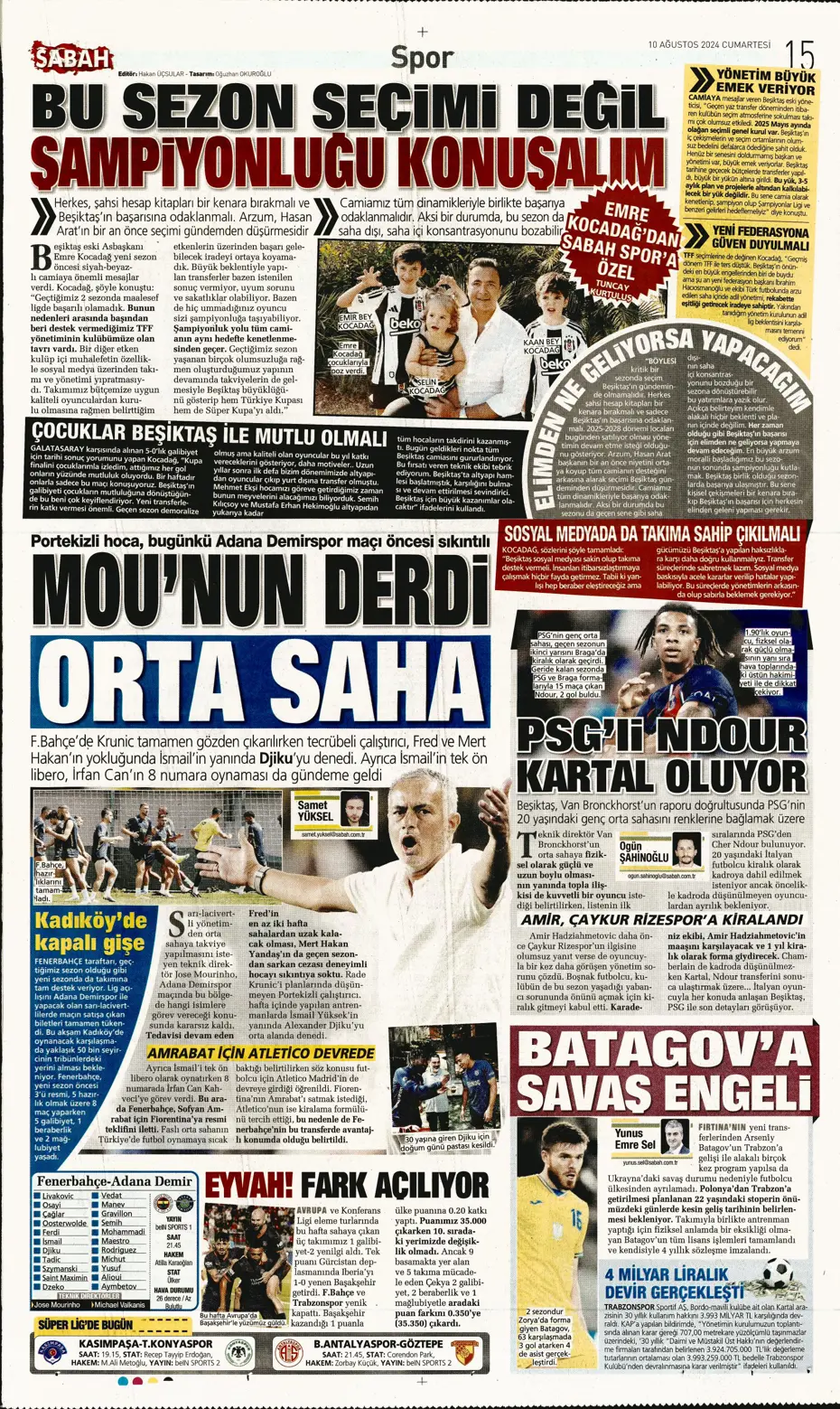 "Fenerbahçe Ferdi Kadıoğlu'nun alternatifini buldu" | Sporun manşetleri - 29