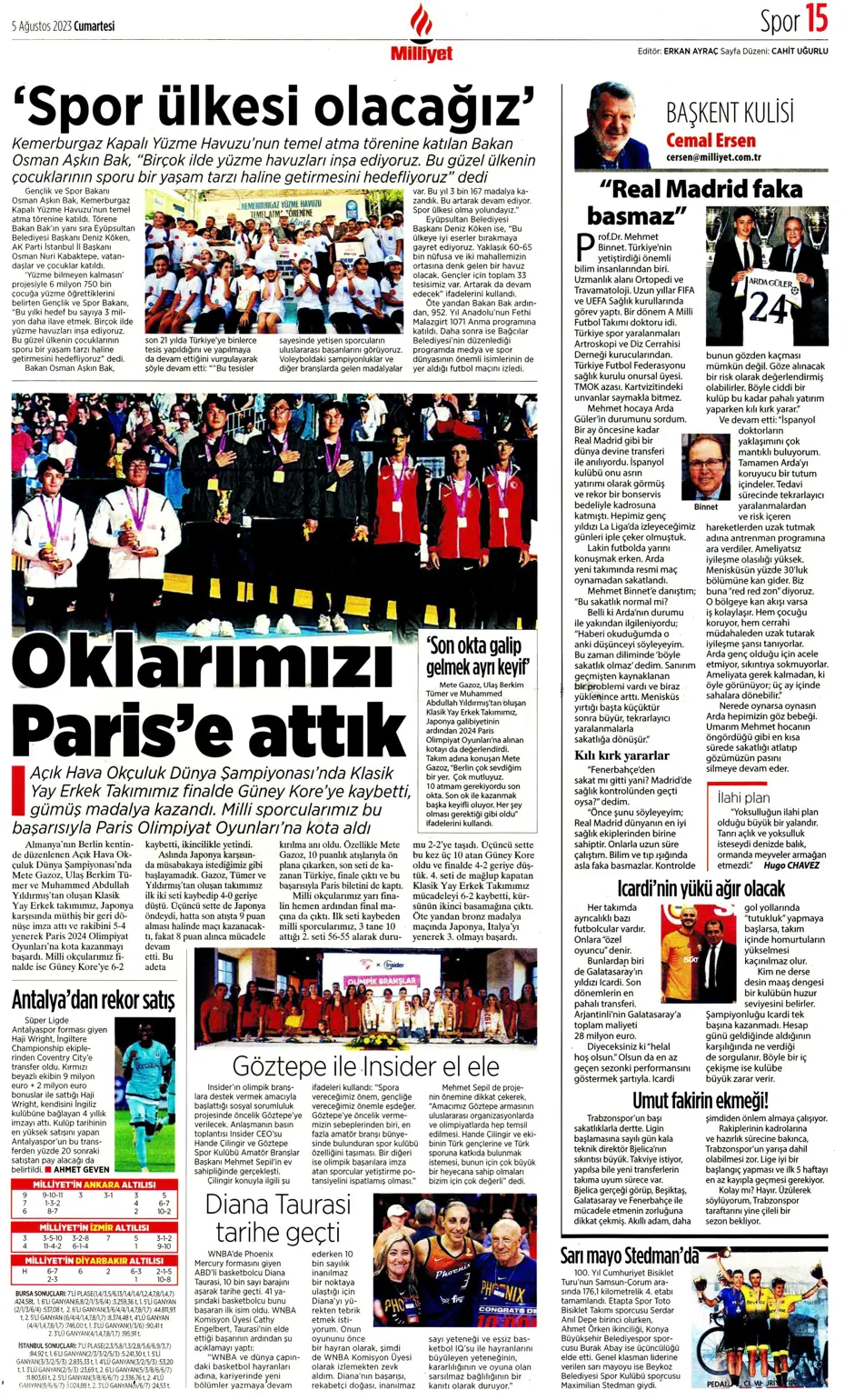 "Fener'e yıldız yağmuru" | Sporun Manşetleri (5 Ağustos 2023) - 18