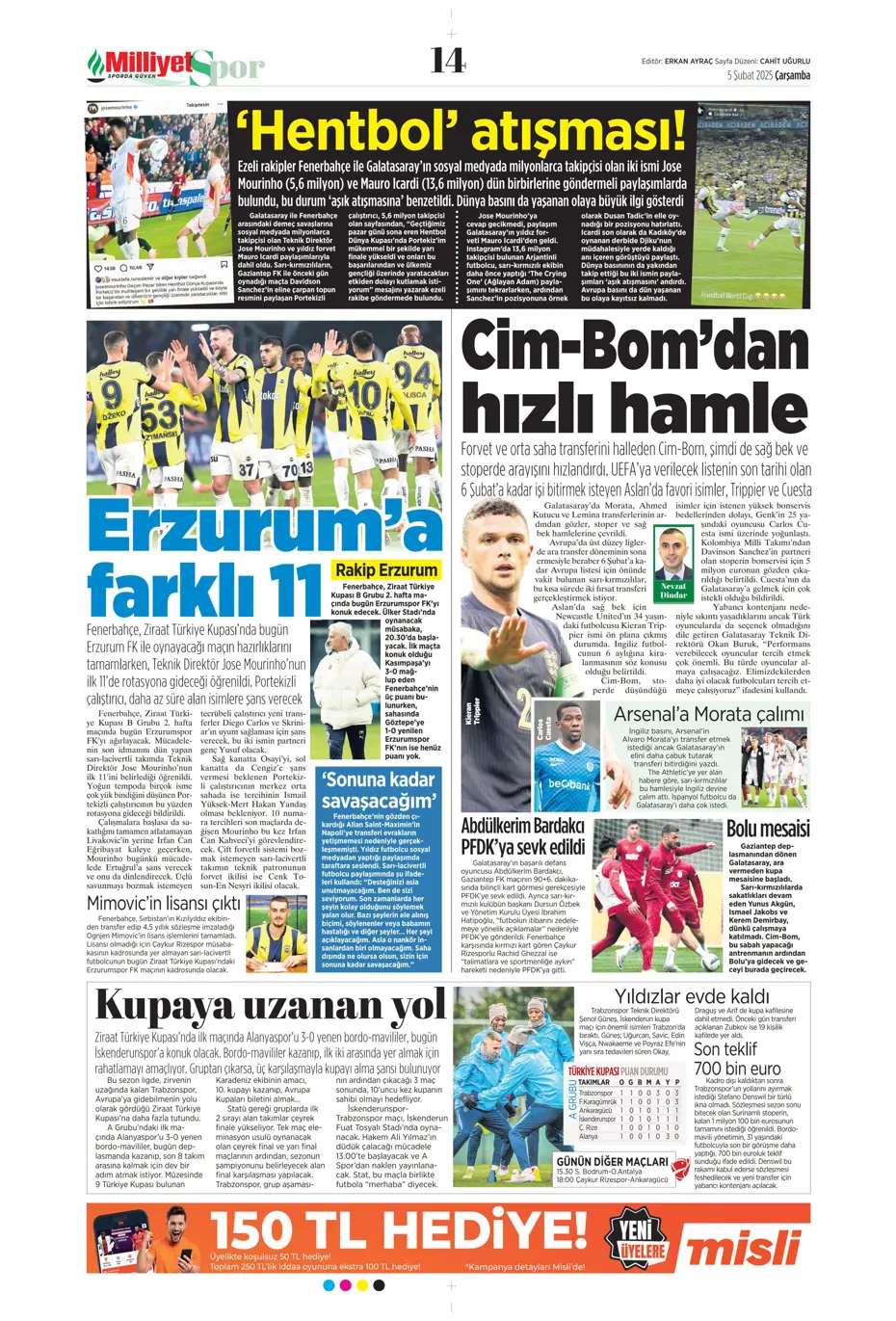 "Ekvador'un yeni yeteneği Fenerbahçe'ye" | Sporun manşetleri - 17