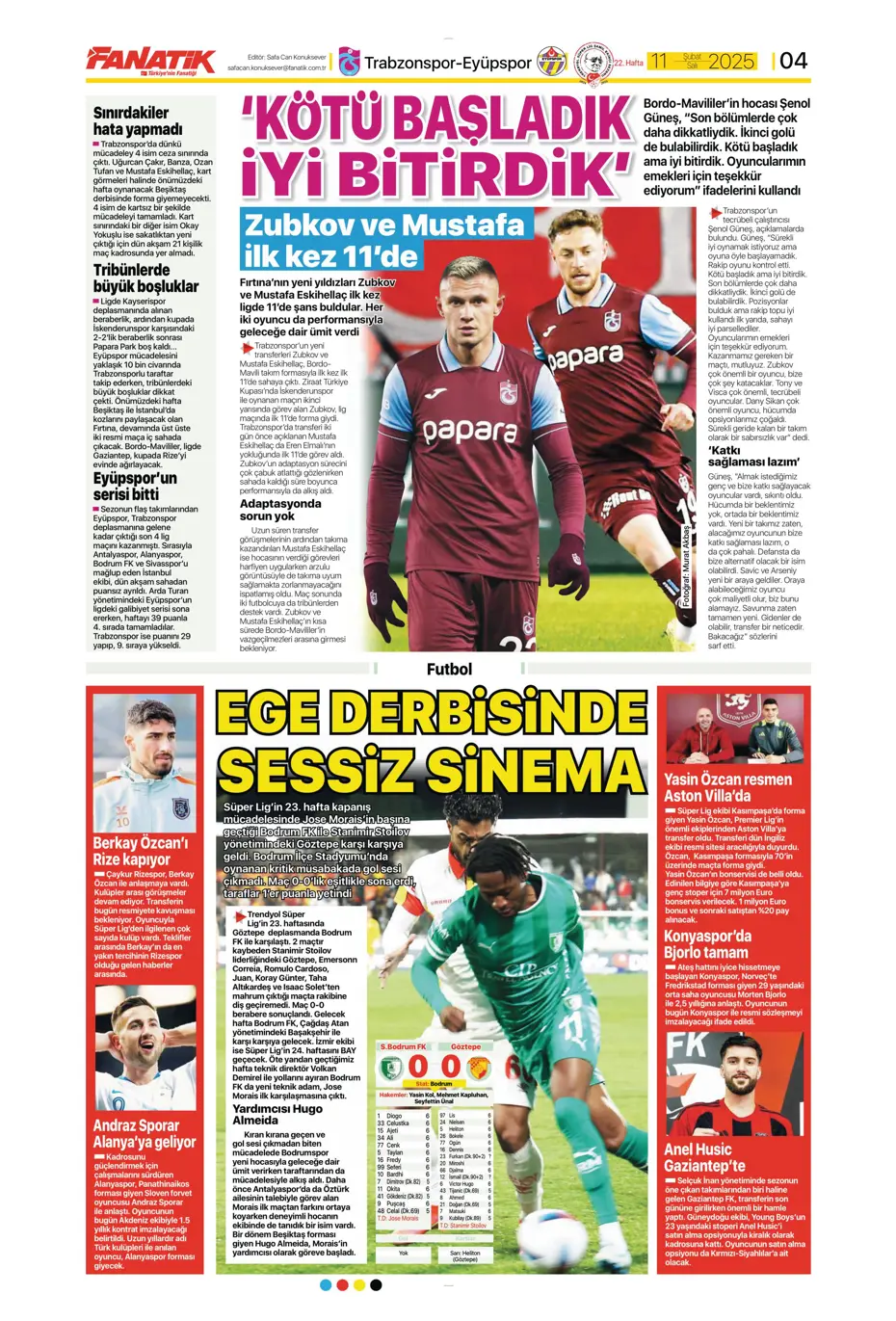 "Sezon sonu Fati" | Sporun manşetleri - 7