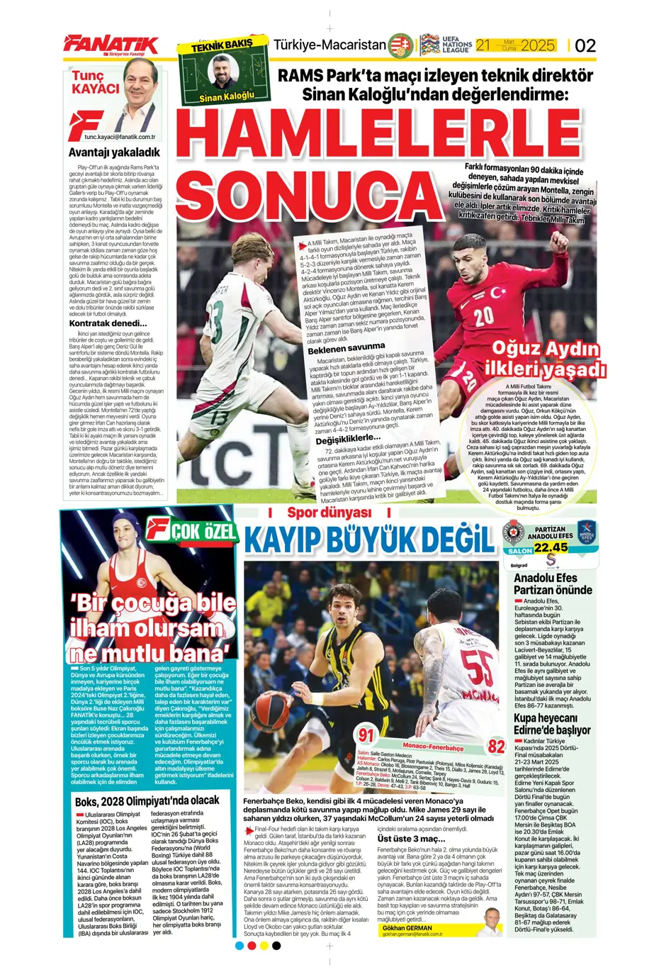 "A sınıfı zafer" | Sporun manşetleri - 3 "A sınıfı zafer" | Sporun manşetleri - 3
