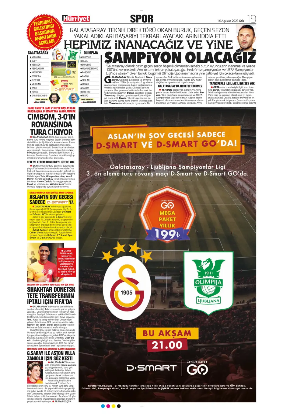 "Kartal'ı Gedson uçurdu" | Sporun Manşetleri - 20