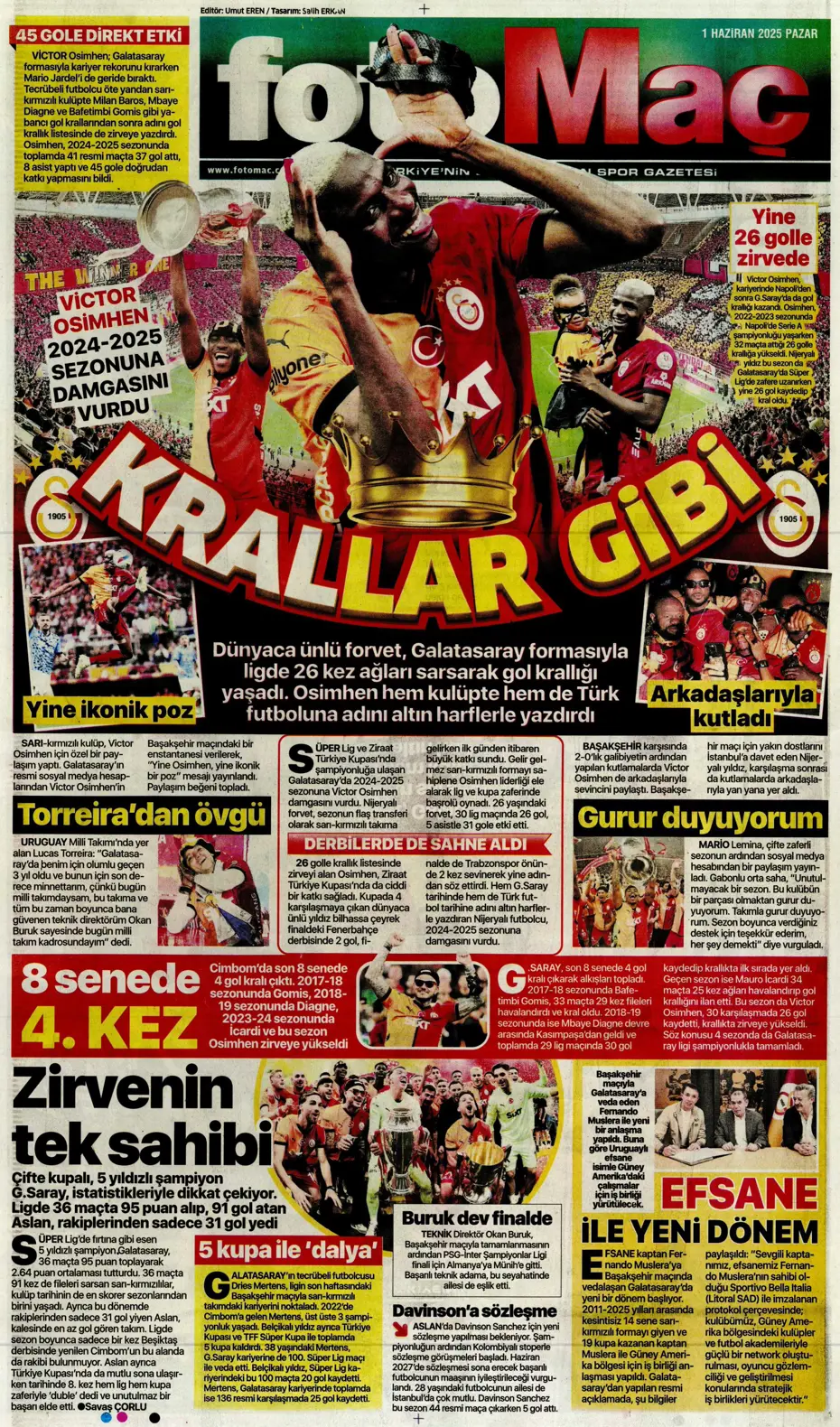 "Galatasaray'dan Lewandowski bombası" | Sporun manşetleri - 15