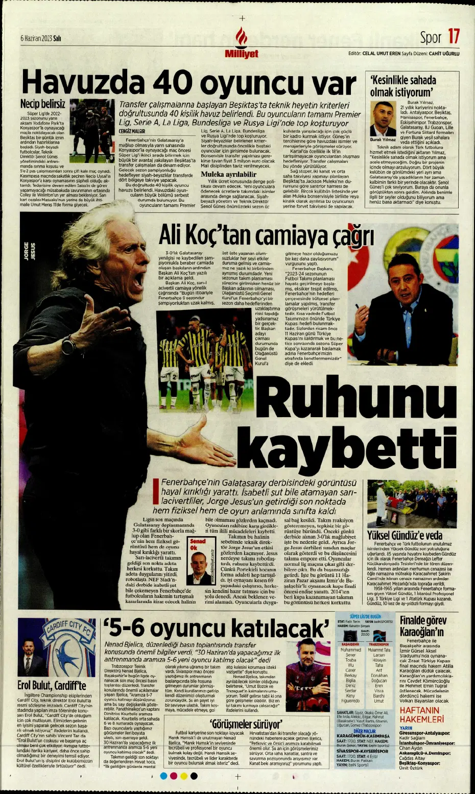 "Devler Ligi'ne süper Aslan" | Sporun manşetleri (6 Haziran 2023) - 15