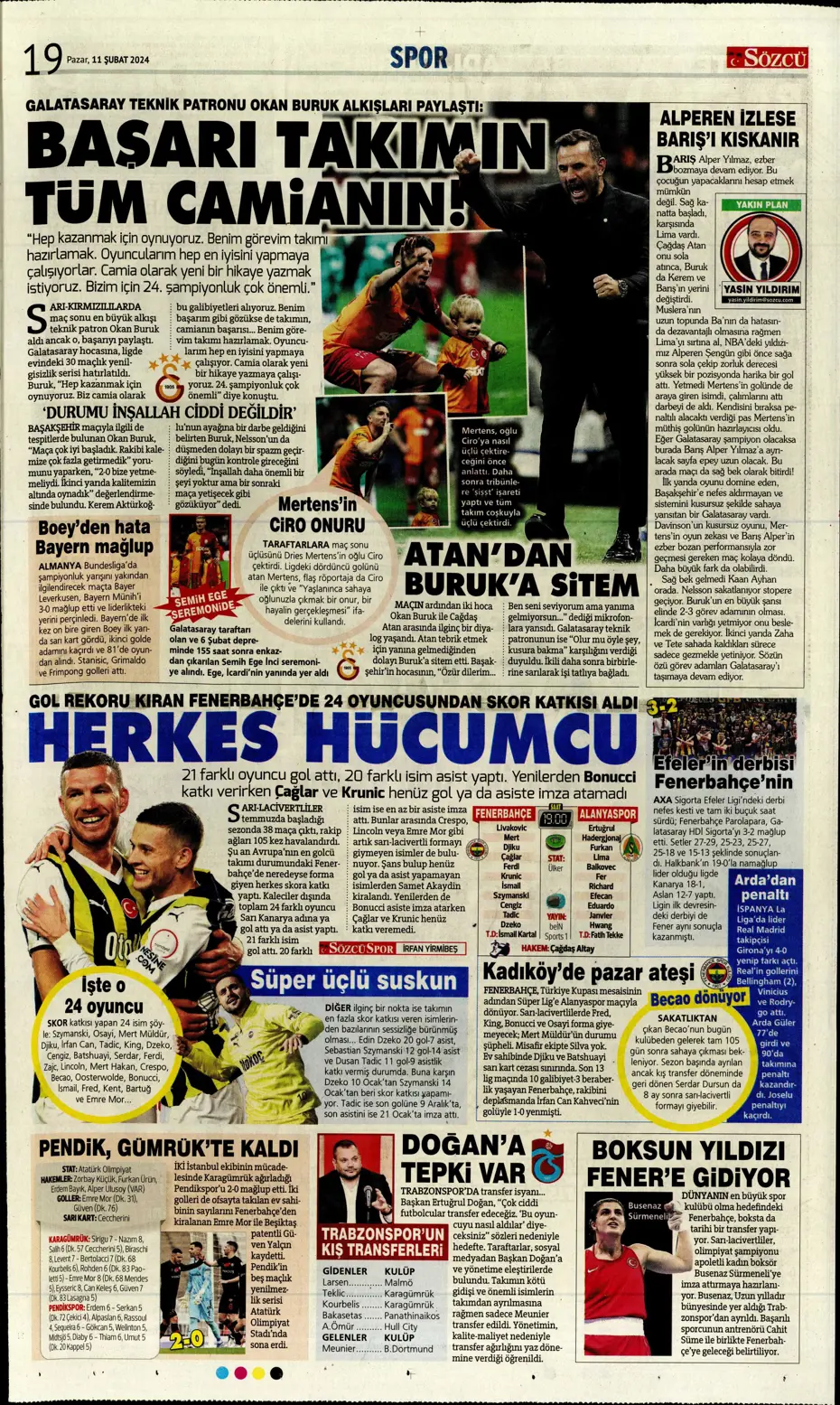 "30 saniyesi 7 milyon dolar" | Sporun manşetleri (11 Şubat 2024) - 35