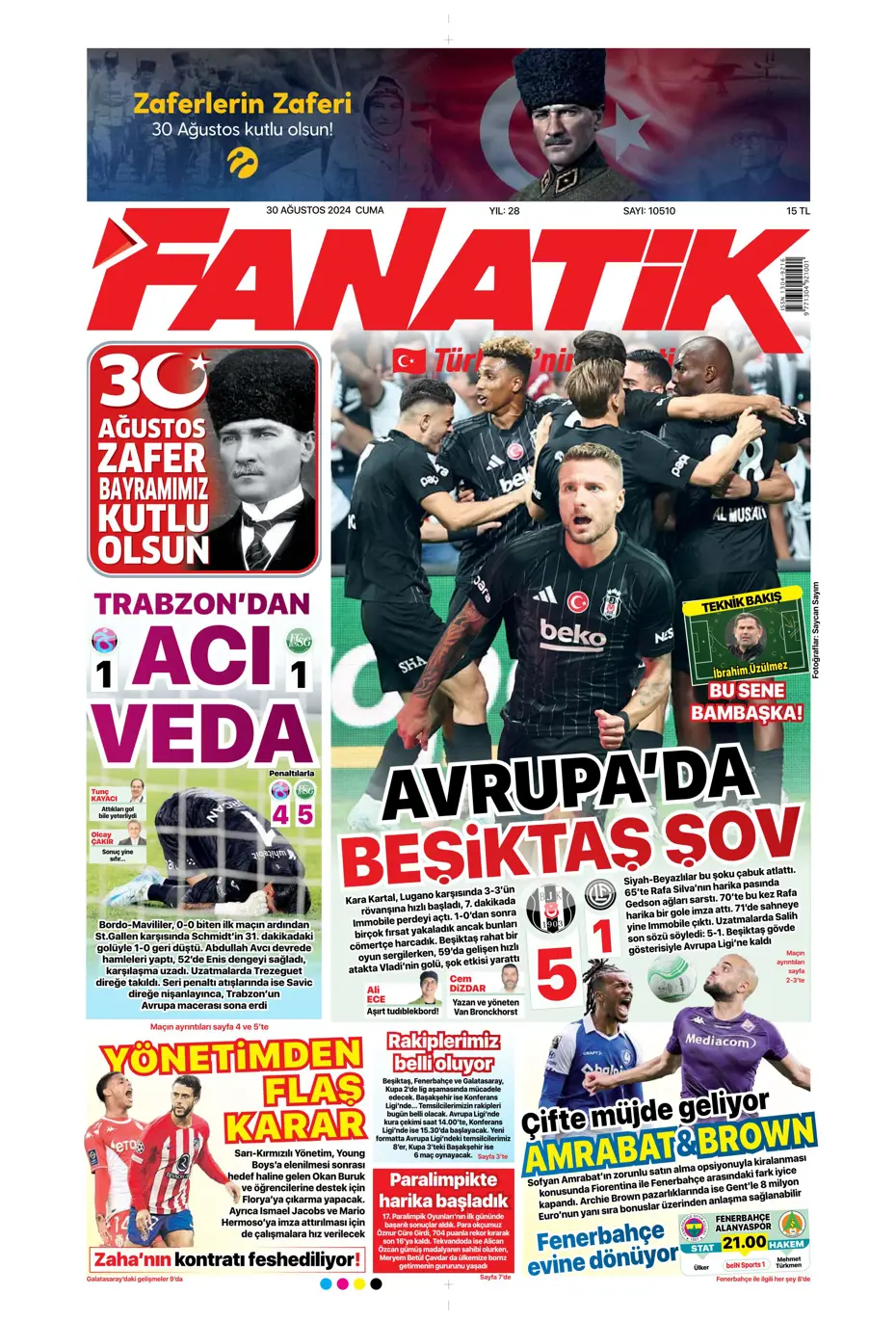"Galatasaray yönetiminden flaş karar" | Sporun manşetleri (30 Ağustos 2024) - 4 "Galatasaray yönetiminden flaş karar" | Sporun manşetleri (30 Ağustos 2024) - 4