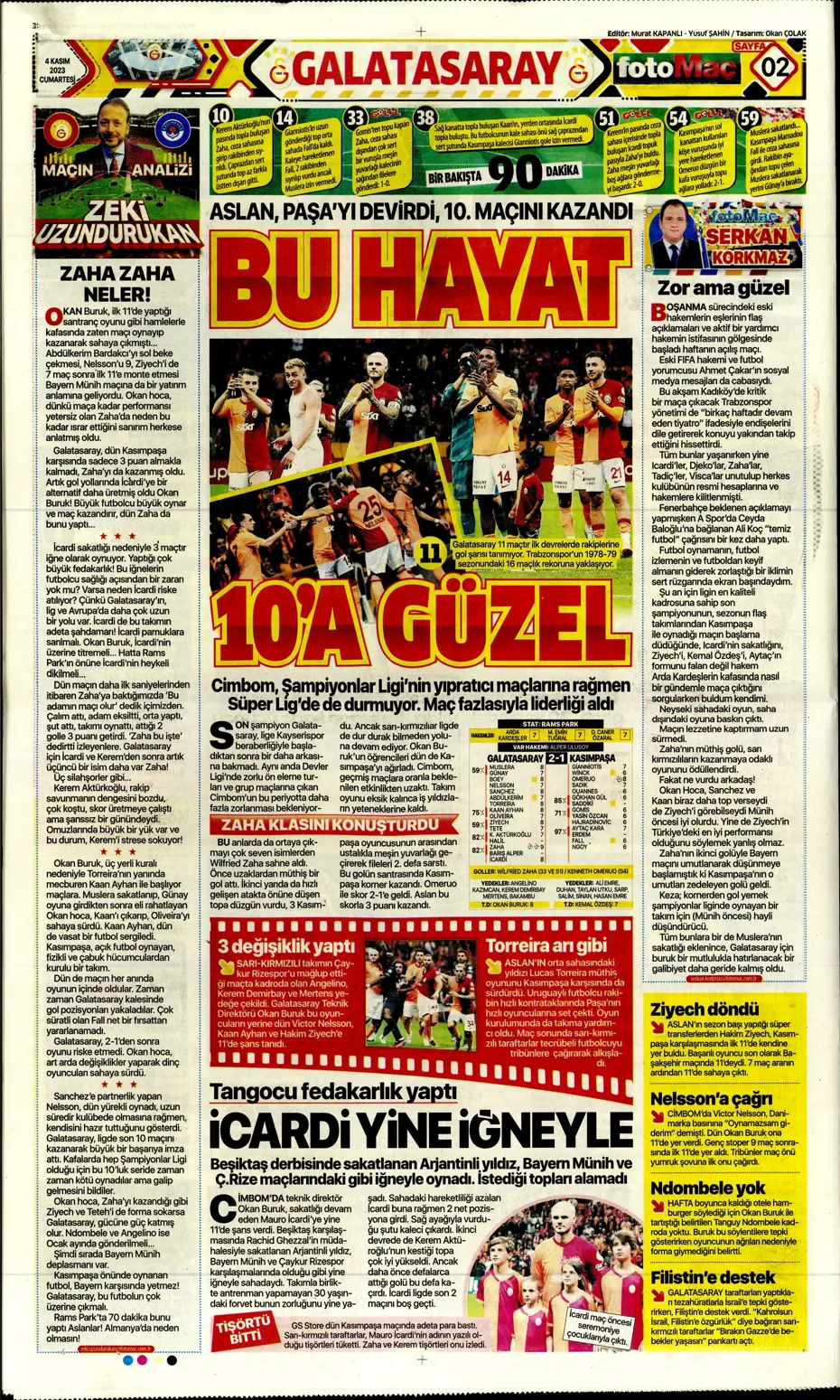 "Derbinin şifresi ilk çeyrek" | Sporun manşetleri (4 Kasım 2023) - 13