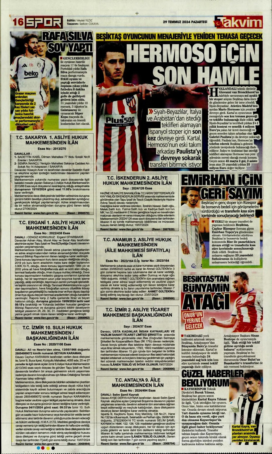 "Mourinho'nun prensi Kovacic" | Sporun manşetleri - 30 "Mourinho'nun prensi Kovacic" | Sporun manşetleri - 30