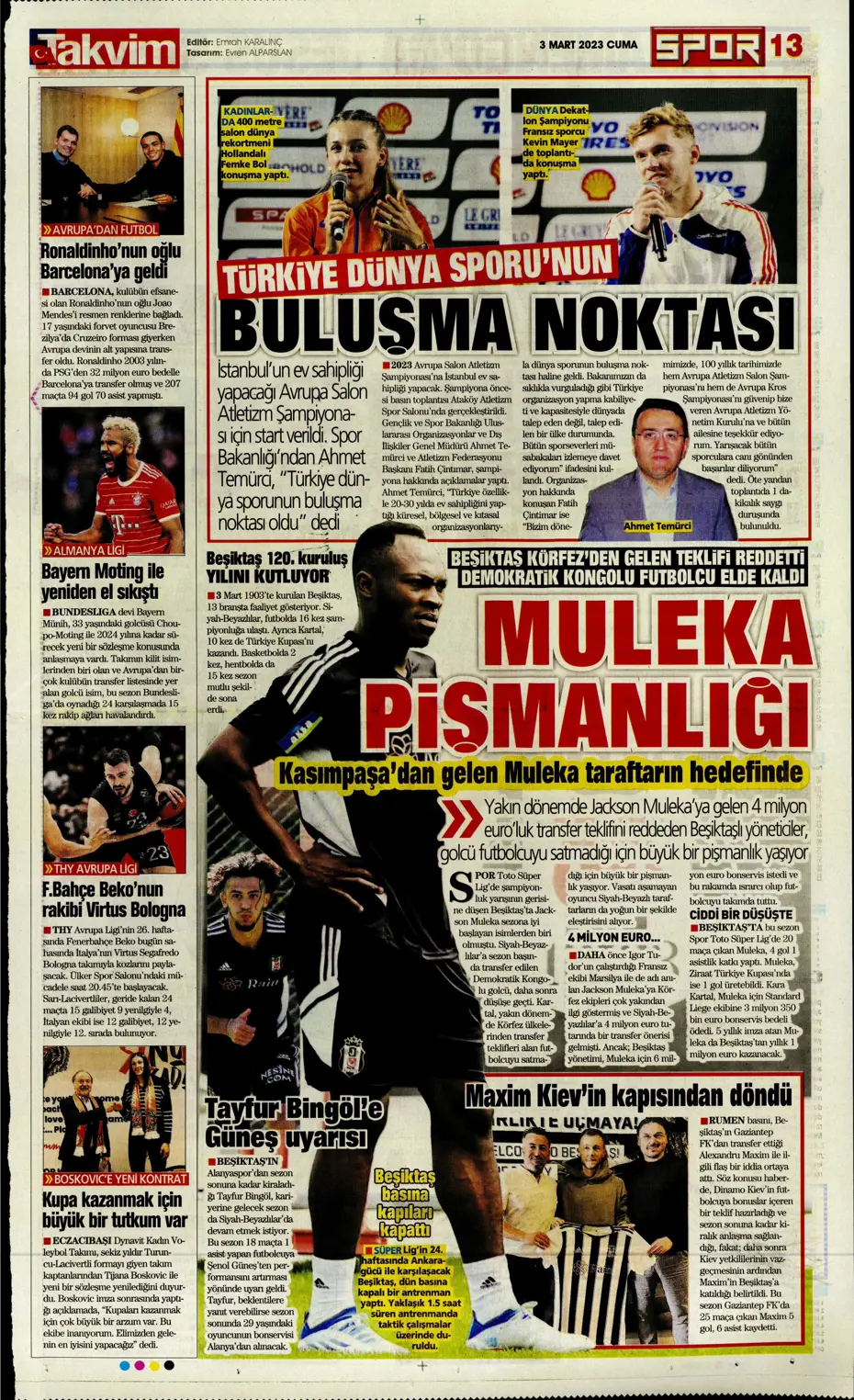 "Aslan'dan Liverpool çıkarması" - Sporun manşetleri - 29 "Aslan'dan Liverpool çıkarması" - Sporun manşetleri - 29