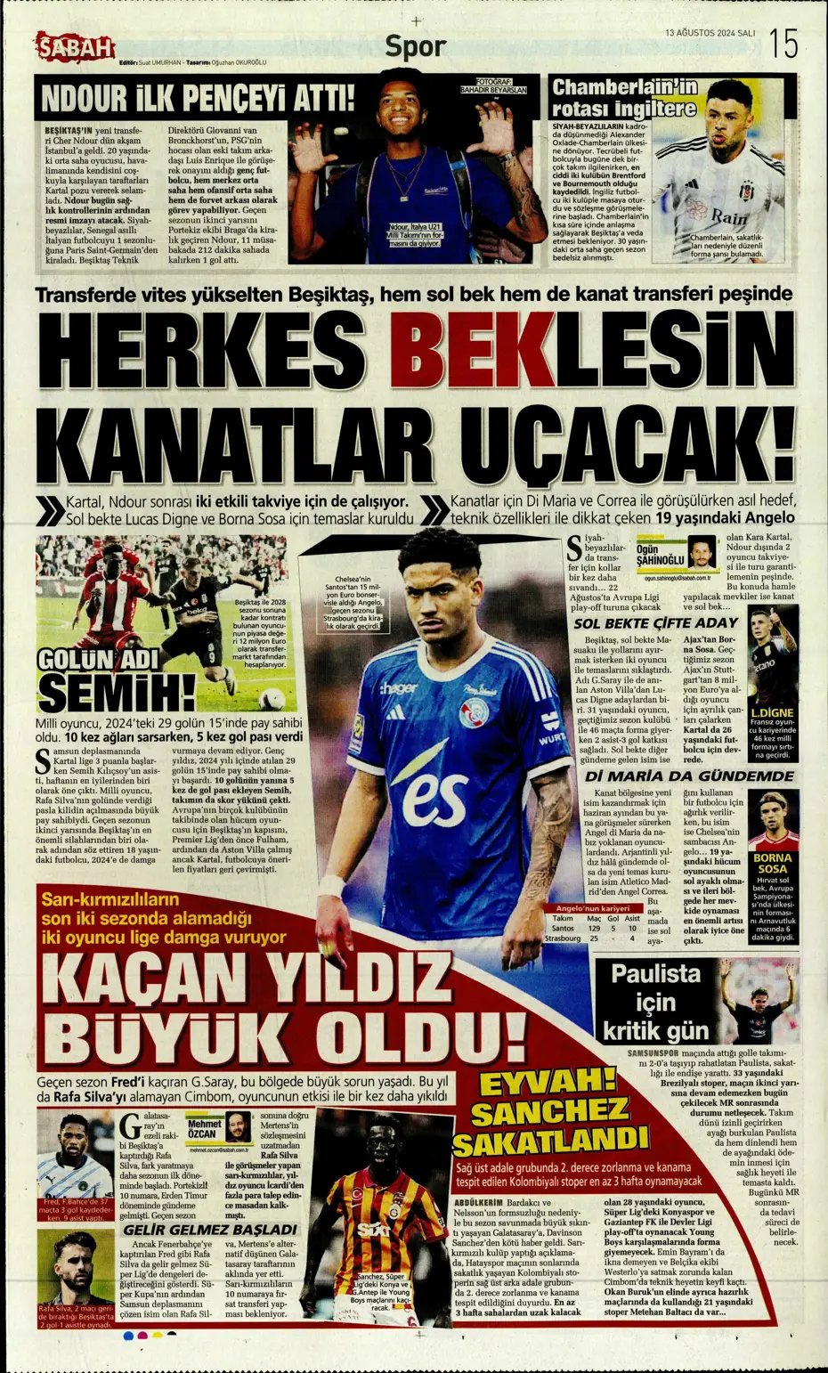 "Szymanski'ye 27 milyon euroluk teklif" | Sporun manşetleri - 26