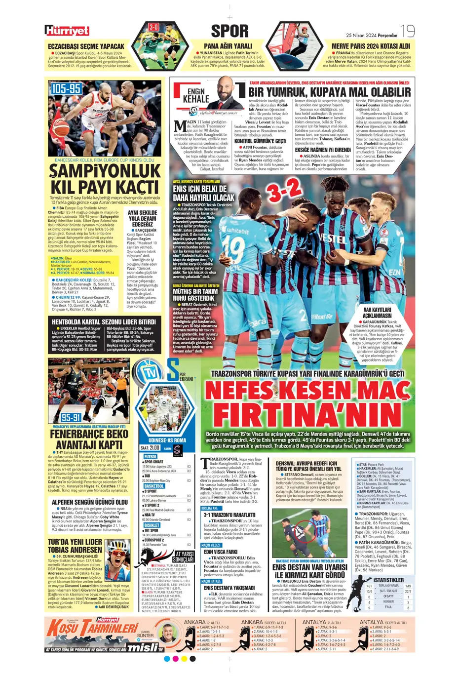 "Yeni sezona yeni Fenerbahçe" | Sporun manşetleri - 20