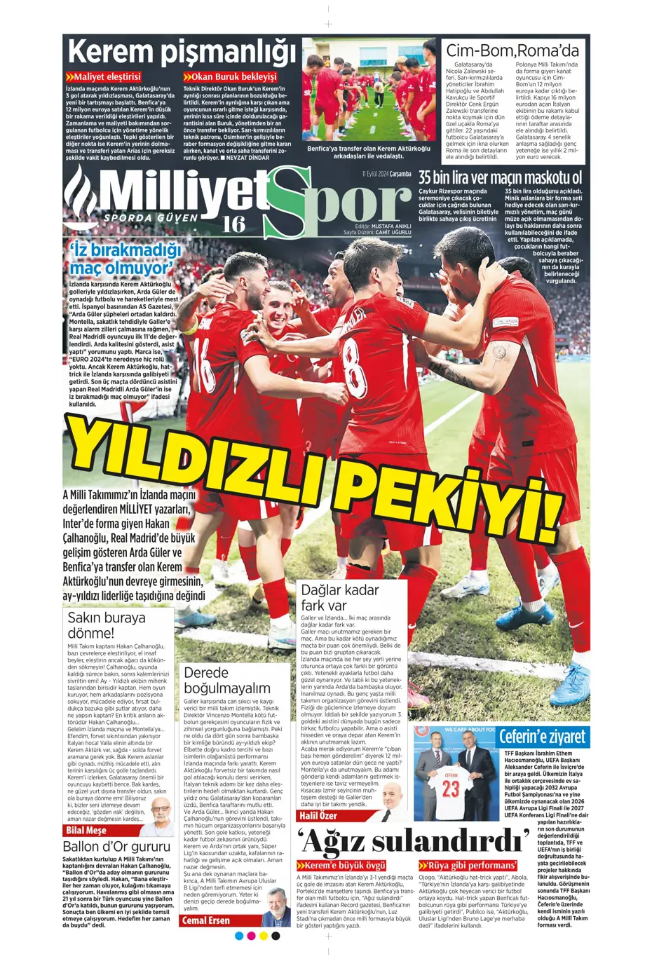 "Icardi müjdesi" | Sporun manşetleri (11 Eylül 2024) - 22 "Icardi müjdesi" | Sporun manşetleri (11 Eylül 2024) - 22