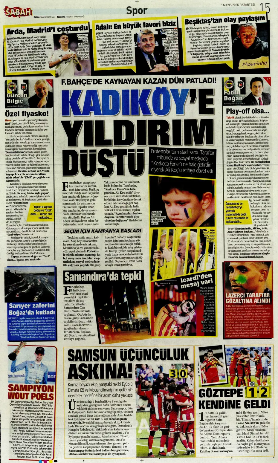 "Hayallere Kartal pençesi" | Sporun manşetleri - 29