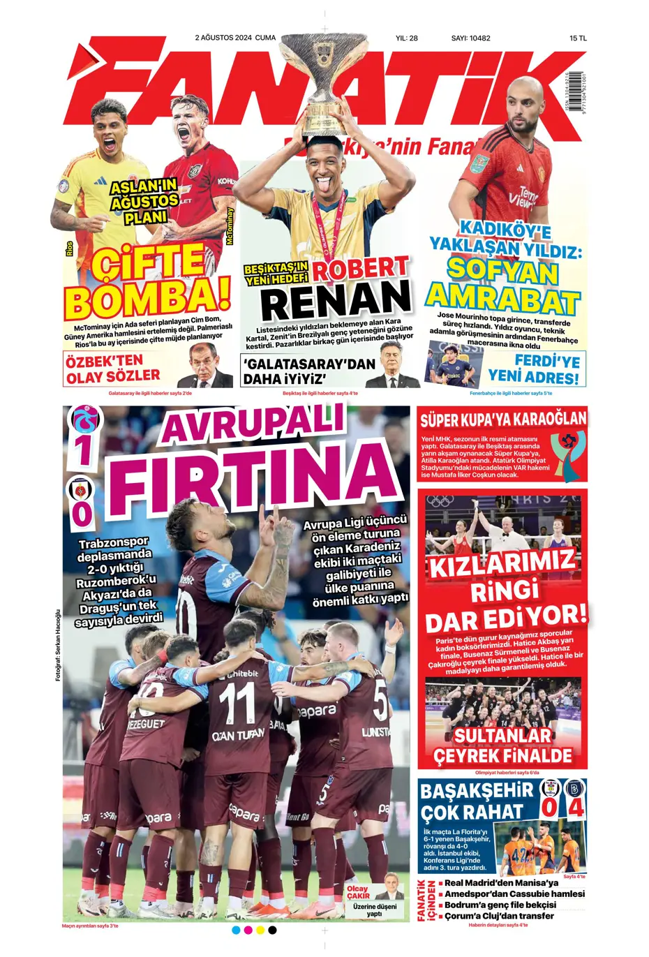 "Amrabat adım adım Kadıköy'e" | Sporun manşetleri - 4