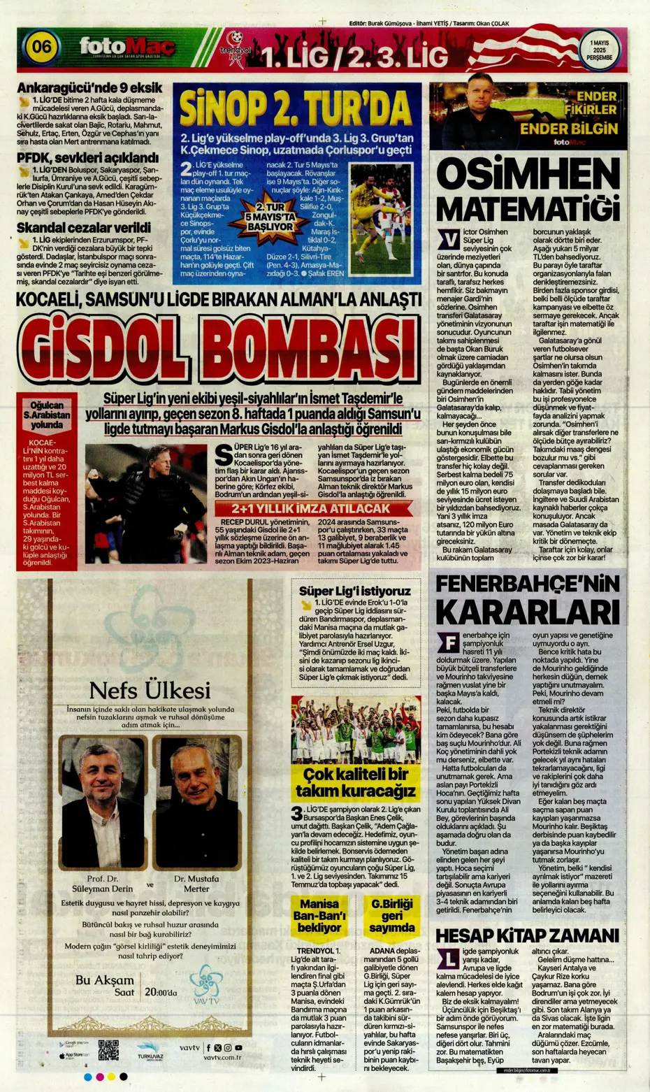 "Aslan'ın Sane planı" | Sporun manşetleri - 12