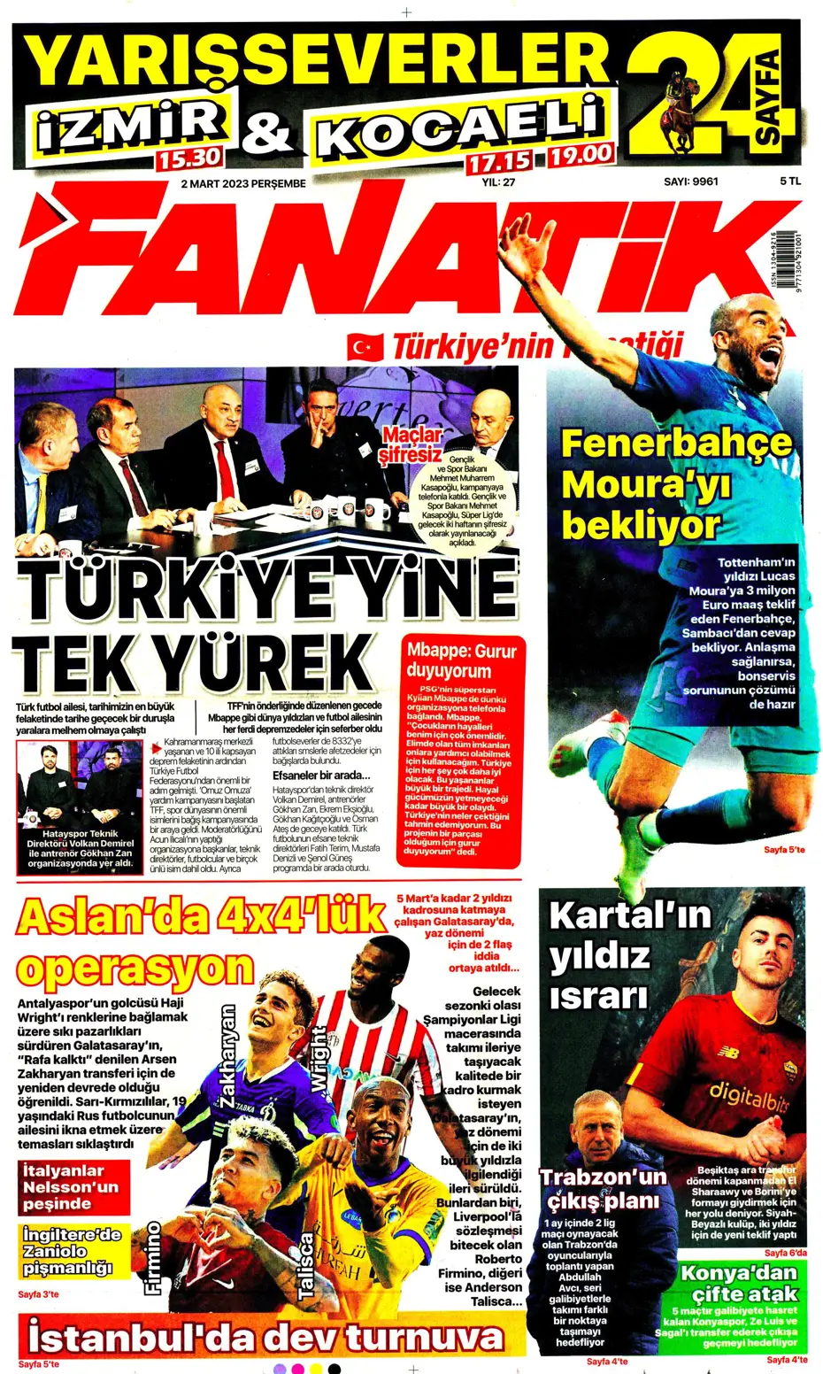 "Moura'da heyecanlı bekleyiş" | Sporun Manşetleri - 3