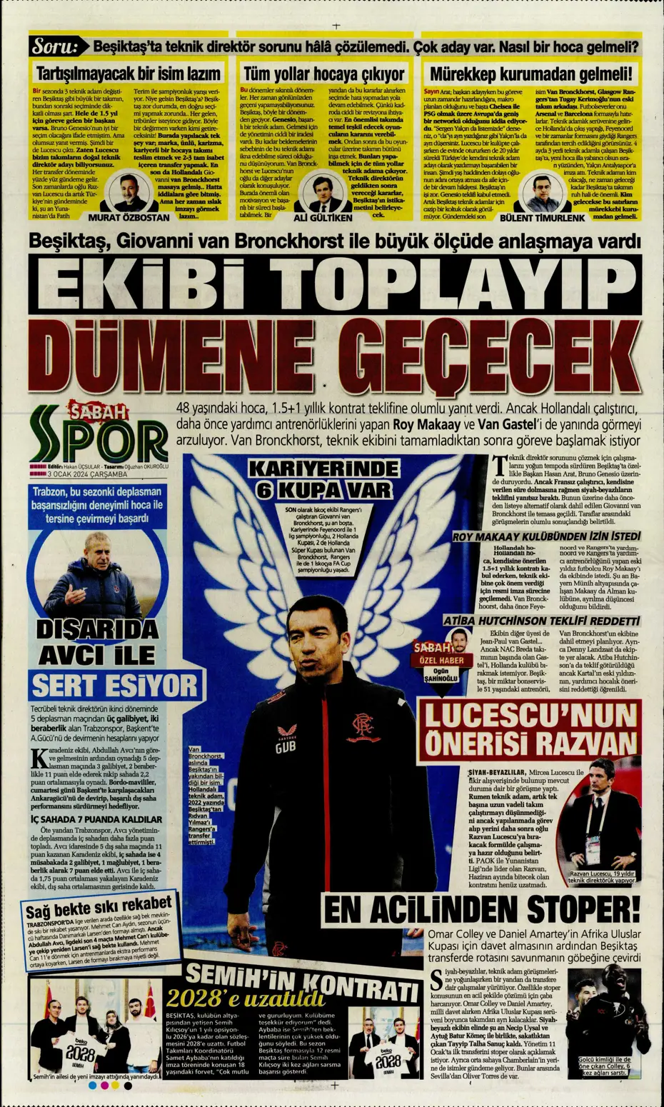 "Kartal'da Gabigol sürprizi" | Sporun manşetleri (3 Ocak 2024) - 25