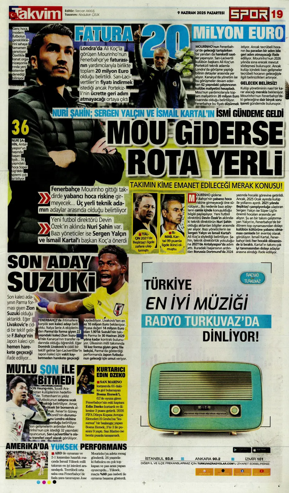 "Hakim Ziyech geri dönüyor" | Sporun manşetleri - 34