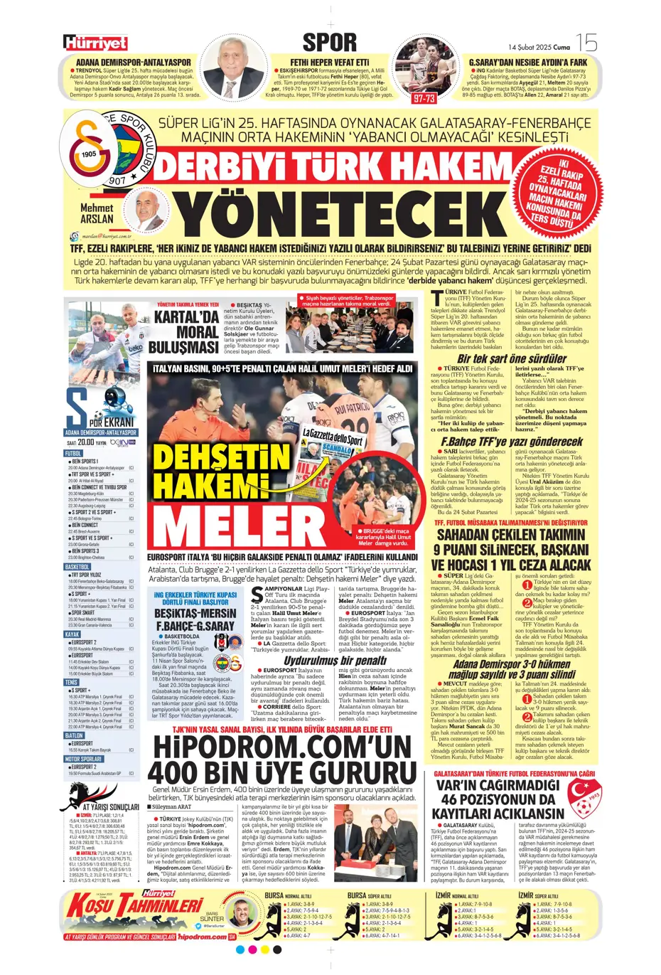 "Galatasaray'ın Avrupa AZabı" | Sporun manşetleri - 18 "Galatasaray'ın Avrupa AZabı" | Sporun manşetleri - 18