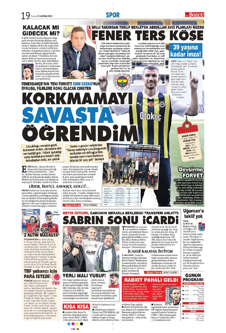 "Cüneyt Çakır ve Abdullah Avcı geliyor" | Sporun manşetleri (23 Haziran 2023) - 19