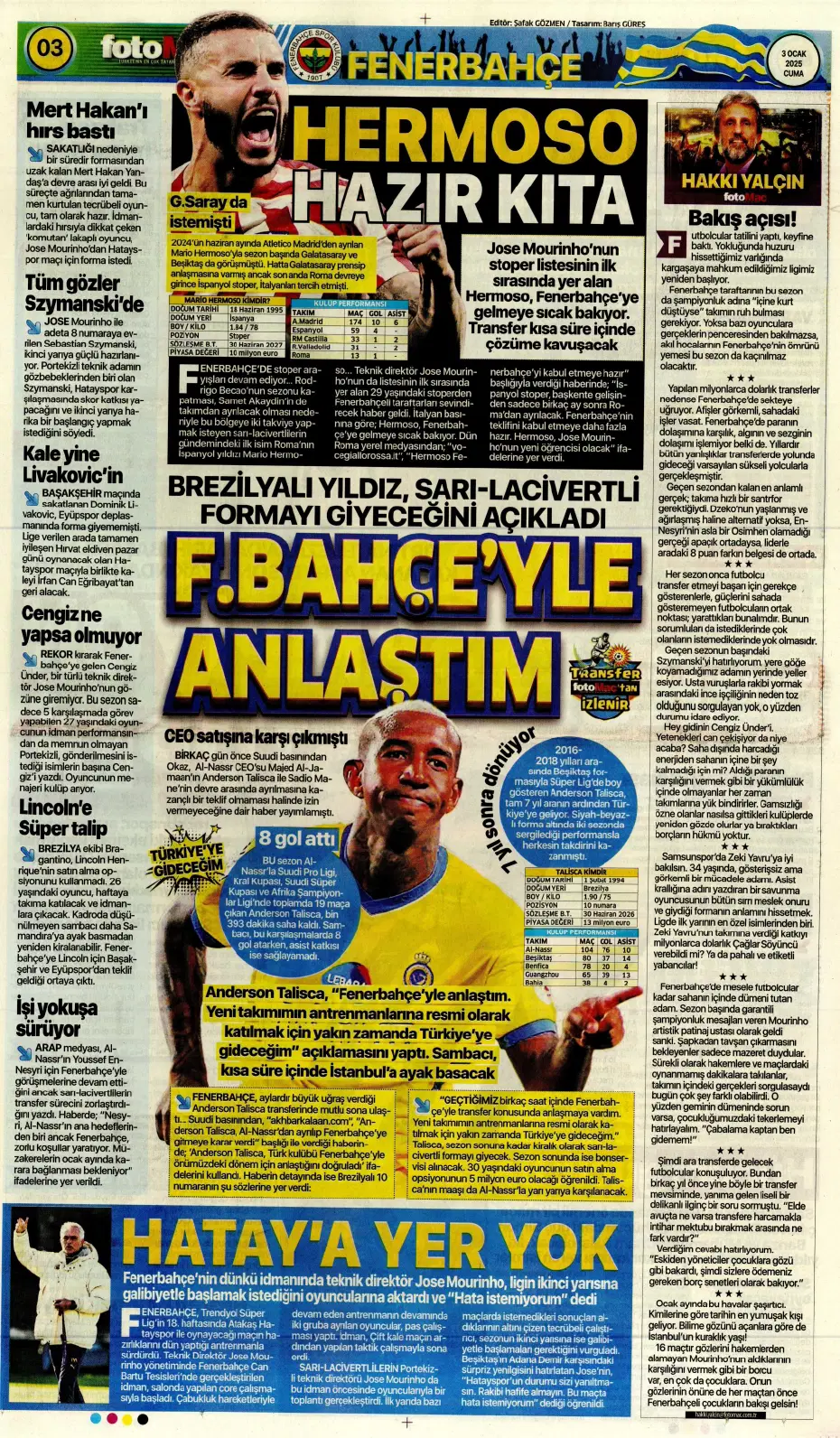 "Fatih Terim, Galatasaray'ın yıldızını istiyor" | Sporun manşetleri - 7