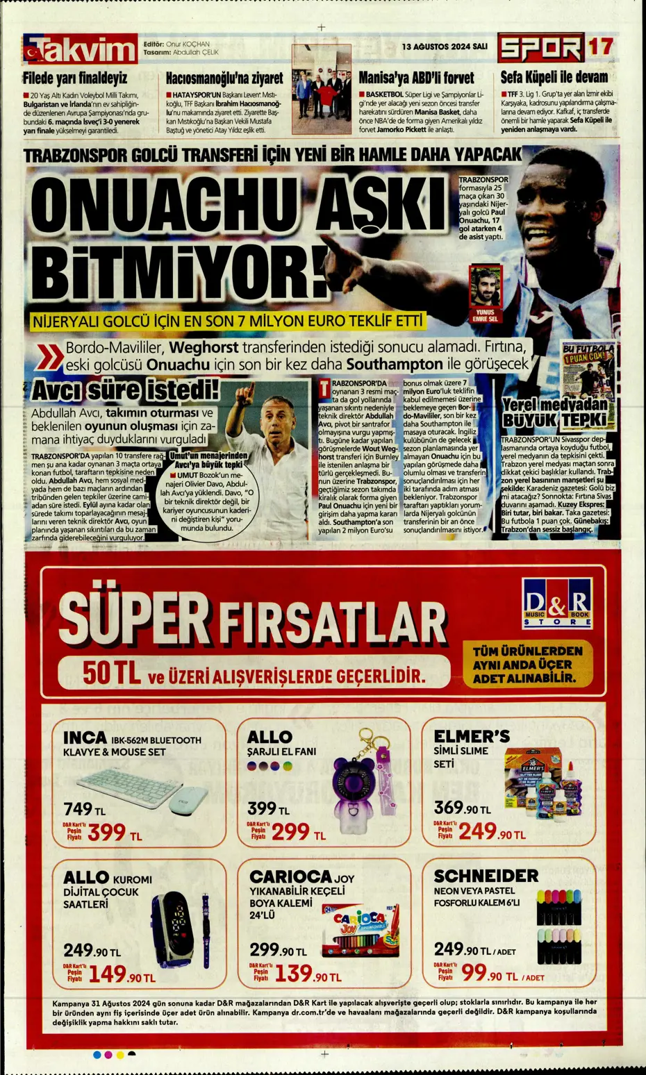 "Szymanski'ye 27 milyon euroluk teklif" | Sporun manşetleri - 33