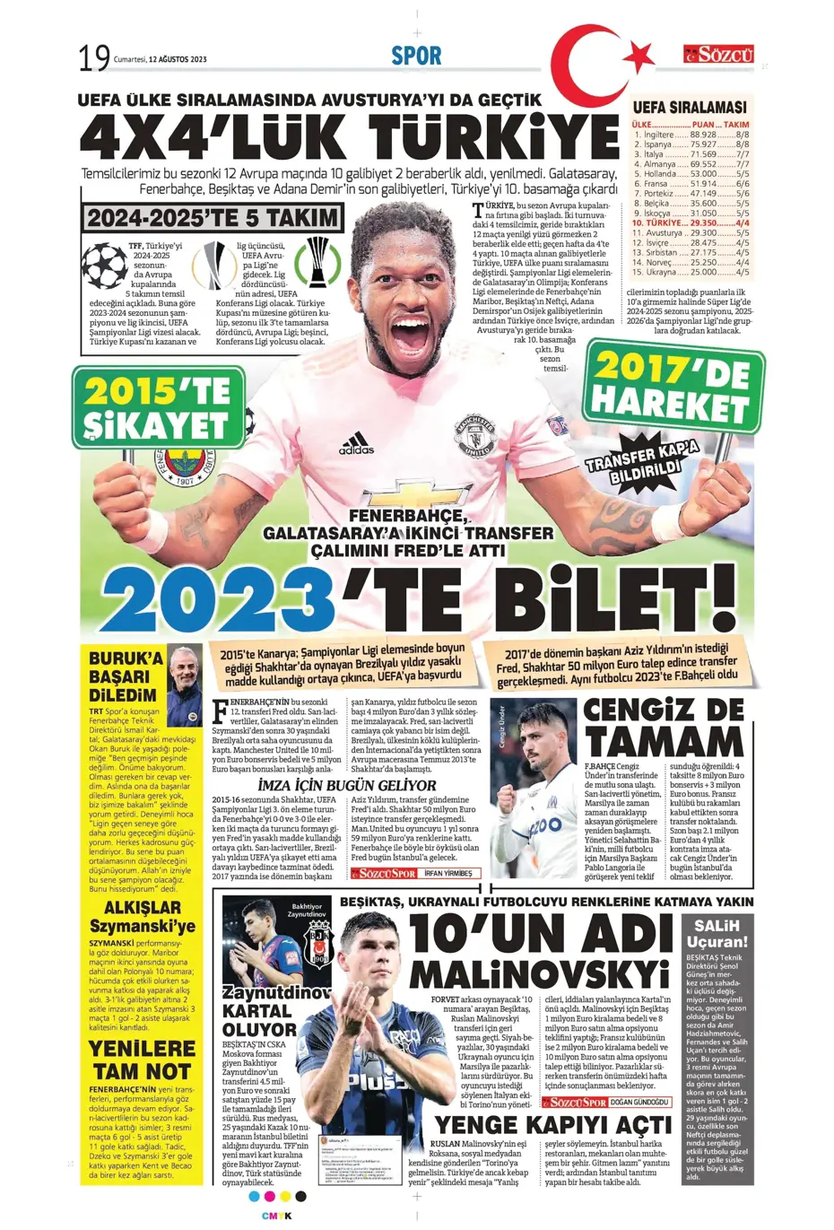 "Galatasaray'la anlaştım, bırakın gideyim" | Sporun manşetleri (12 Ağustos 2023) - 31