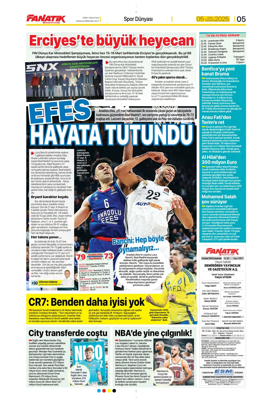 "Ekvador'un yeni yeteneği Fenerbahçe'ye" | Sporun manşetleri - 7