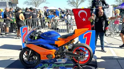 Türk motosikletçiler Avrupa'da 9 kez podyum gördü