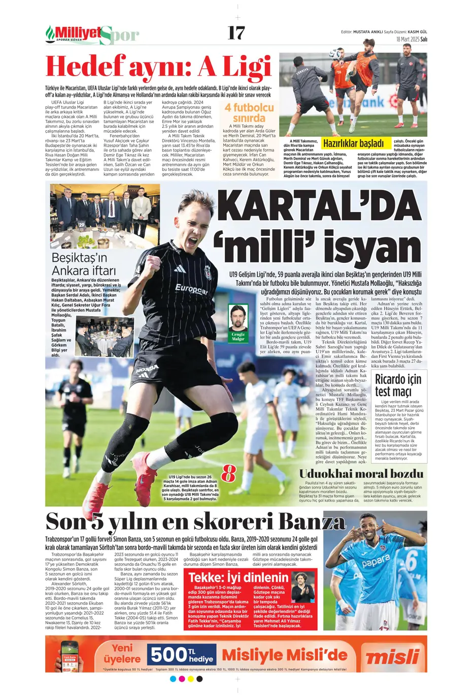 "Sane bombası" | Sporun manşetleri - 17