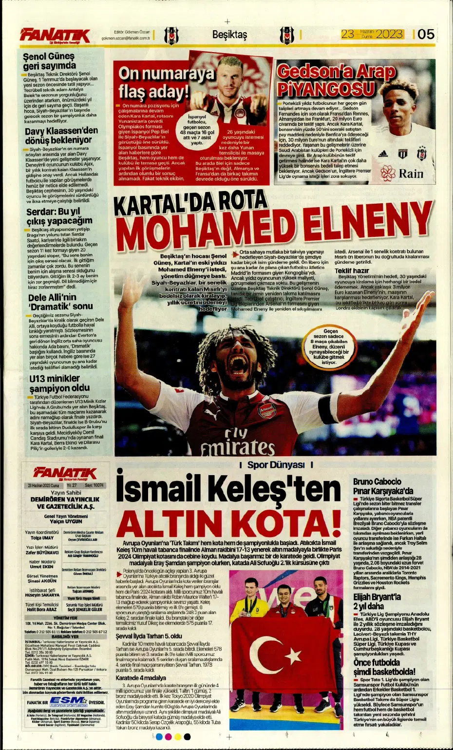"Cüneyt Çakır ve Abdullah Avcı geliyor" | Sporun manşetleri (23 Haziran 2023) - 6