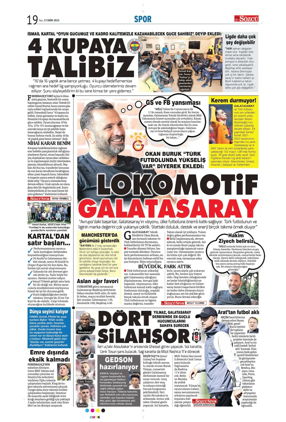 "Türk duvarı Abdülkerim Bardakcı" | Sporun manşetleri (17 Ekim 2023) - 34 "Türk duvarı Abdülkerim Bardakcı" | Sporun manşetleri (17 Ekim 2023) - 34