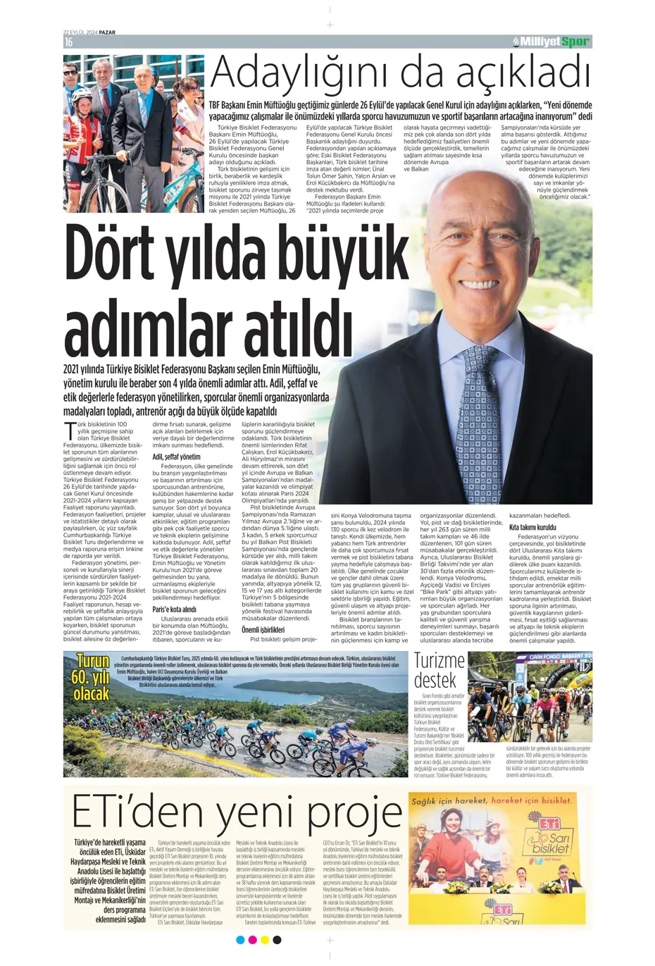 "Şampiyon Kadıköy'ü selamladı!" | Sporun manşetleri (22 Eylül 2024) - 30