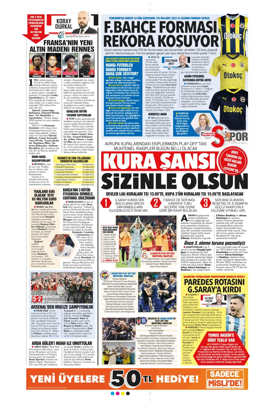 "Zaniolo gidiyor, Talisca geliyor" | Sporun manşetleri (7 Ağustos 2023) - 21 "Zaniolo gidiyor, Talisca geliyor" | Sporun manşetleri (7 Ağustos 2023) - 21