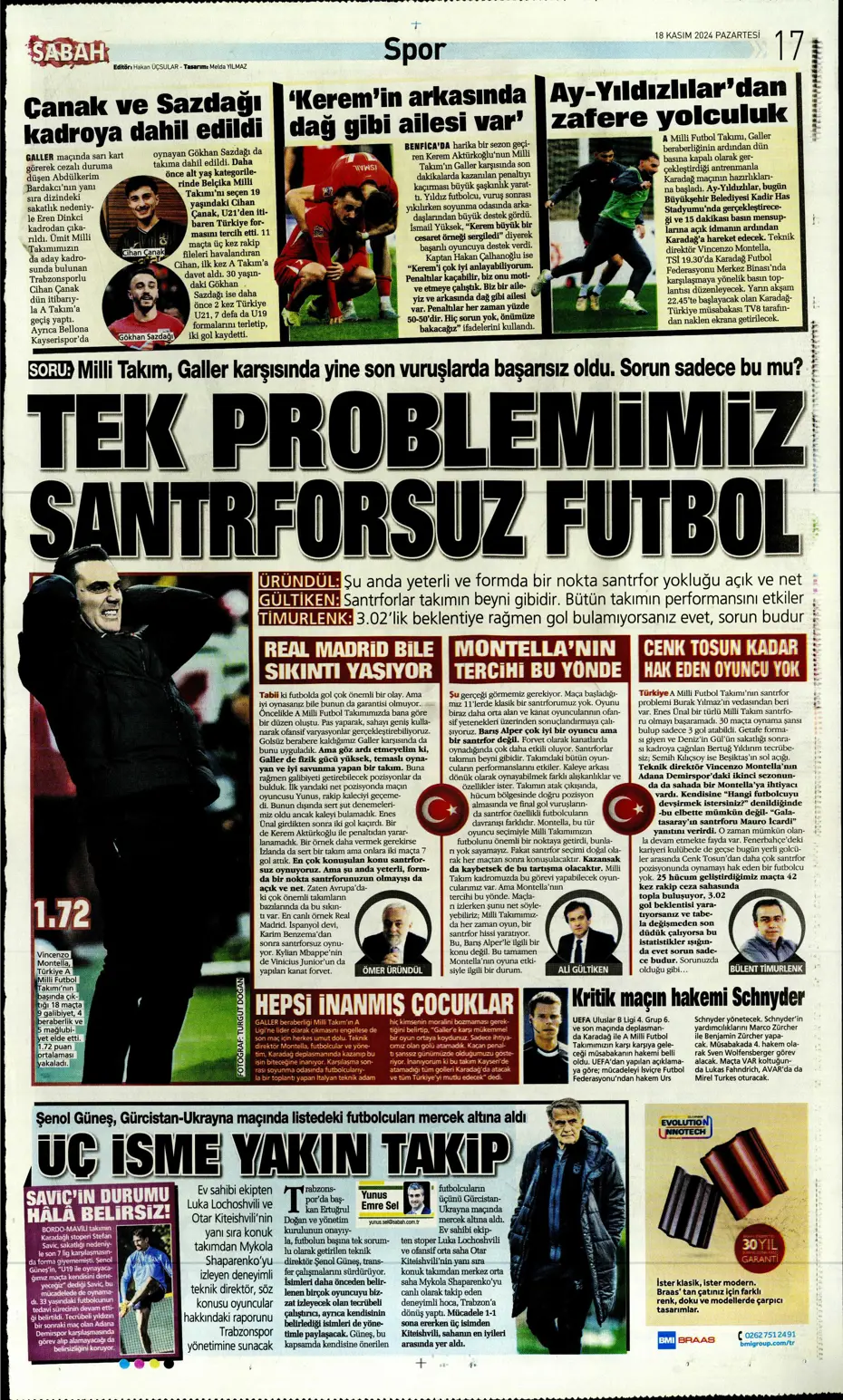"Talisca olmazsa B planında 2 yıldız var" | Sporun manşetleri - 26