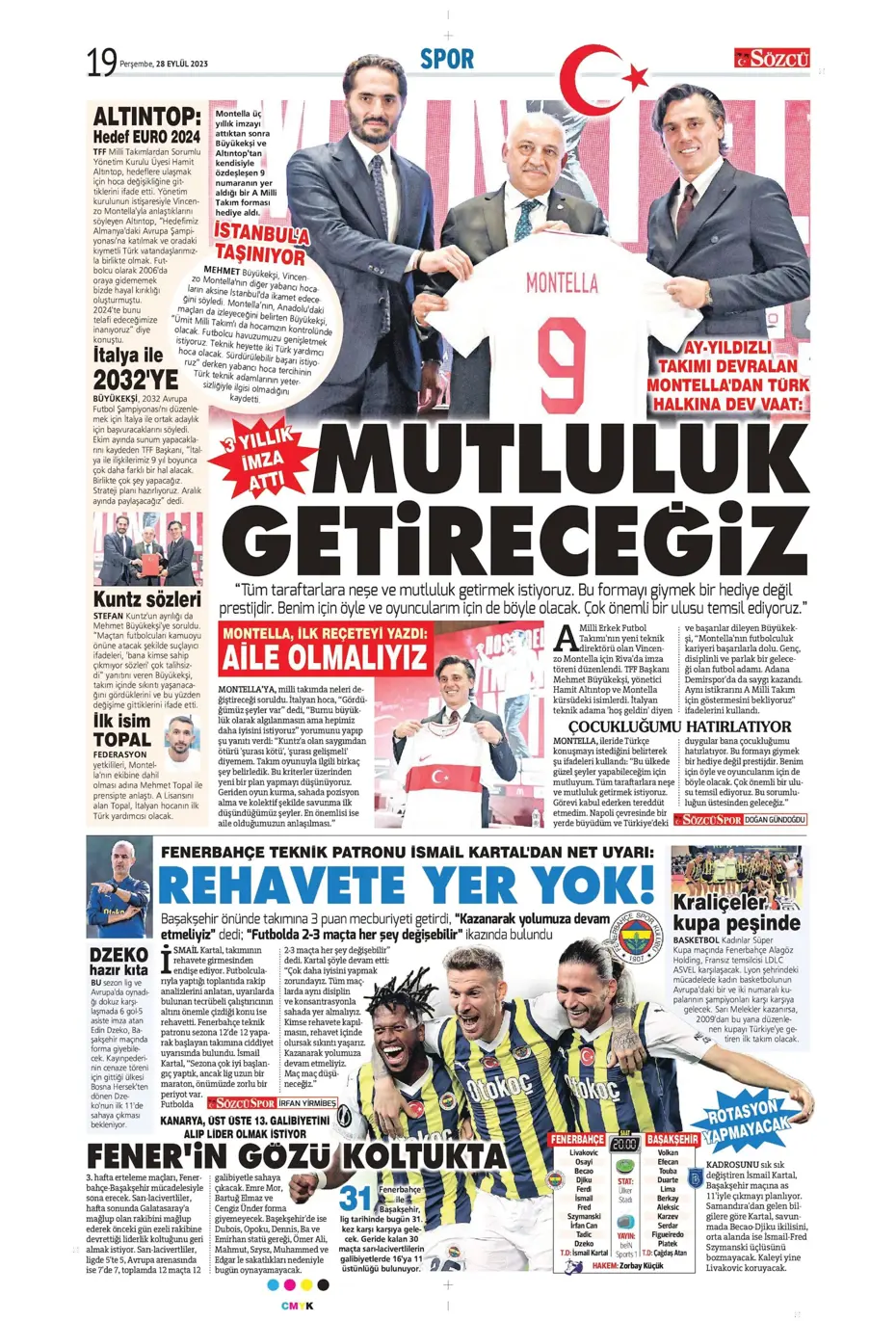 "Tarihi eser" | Sporun manşetleri (28 Eylül 2023) - 33