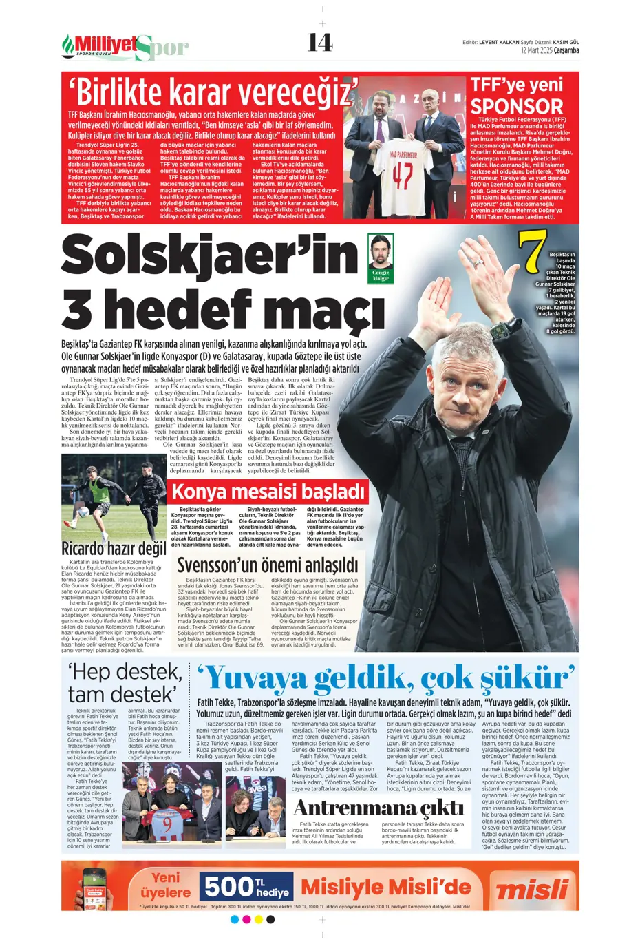 "Mourinho'nun Rangers stratejisi" | Sporun manşetleri - 19
