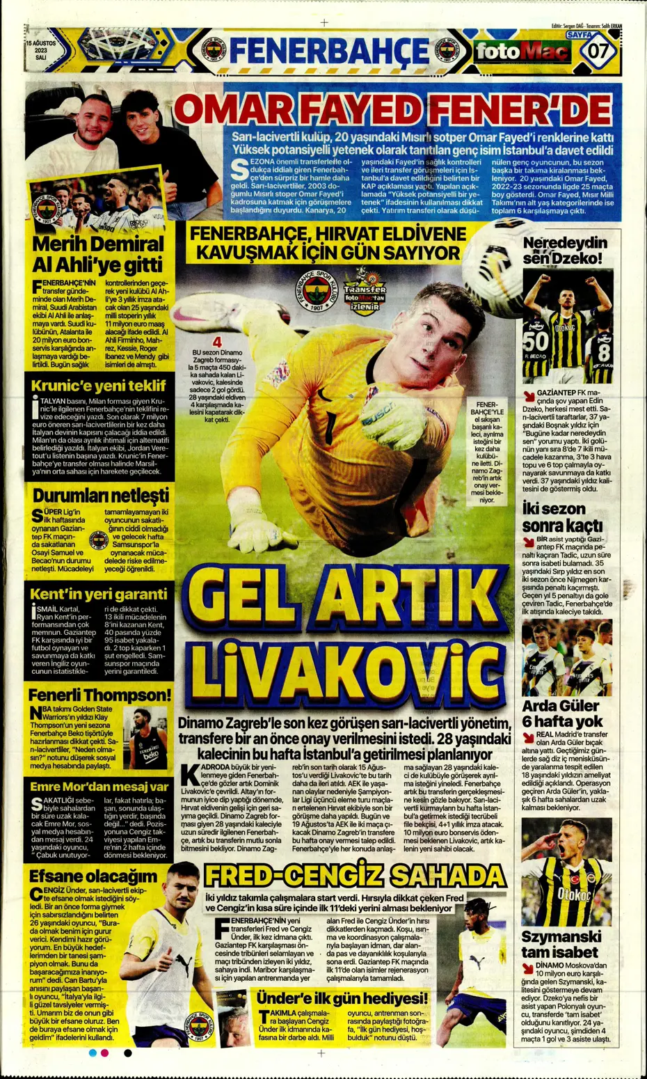 "Kartal'ı Gedson uçurdu" | Sporun Manşetleri - 16