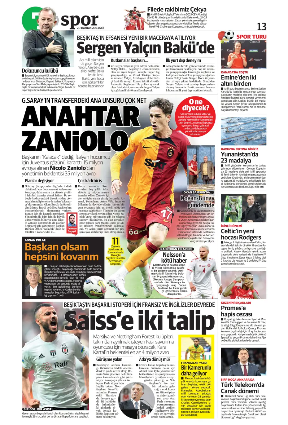 "Bekle bizi Almanya" | Sporun Manşetleri - 25