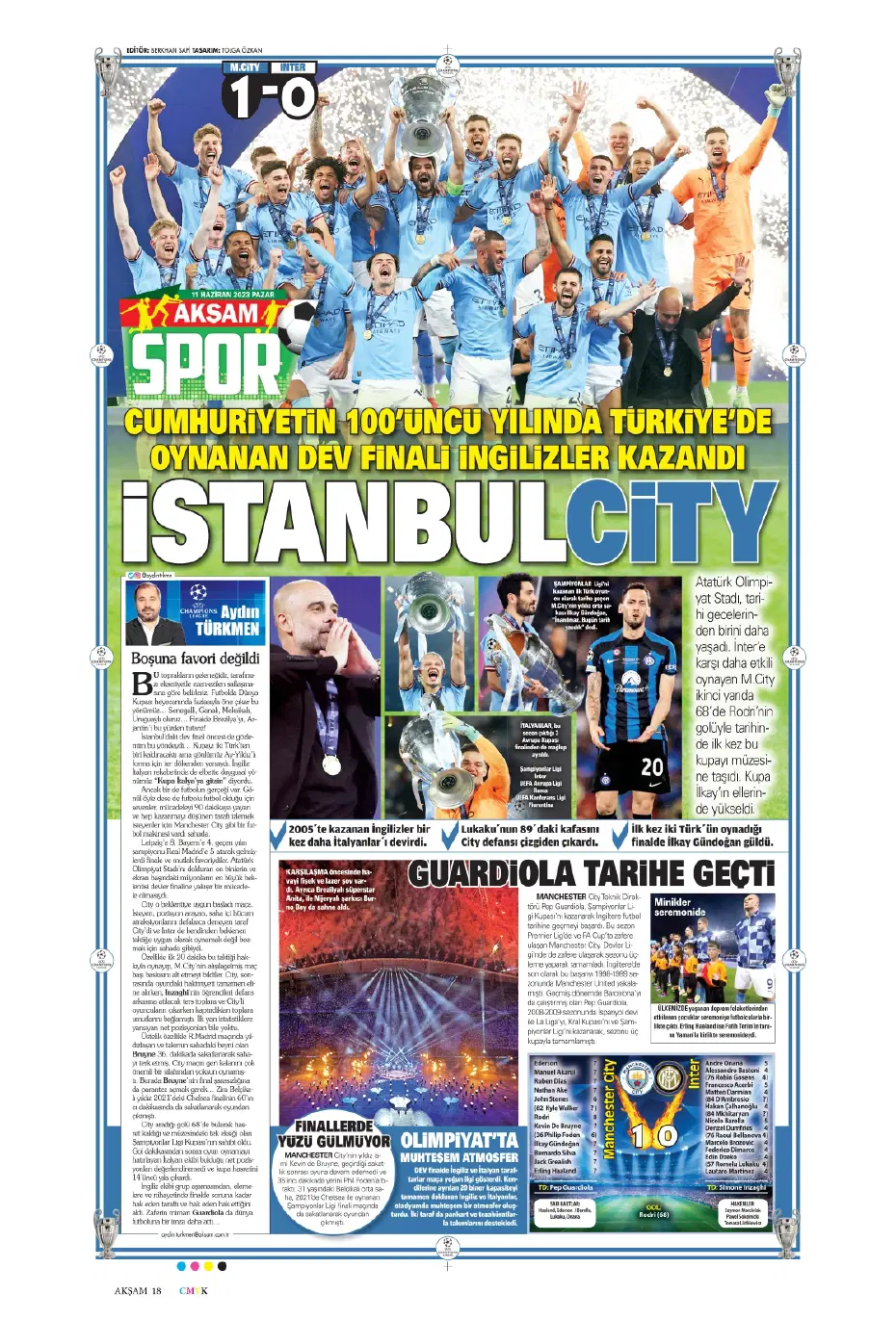 "F.Bahçe'ye veda etti" | Sporun manşetleri (11 Haziran 2023) - 3