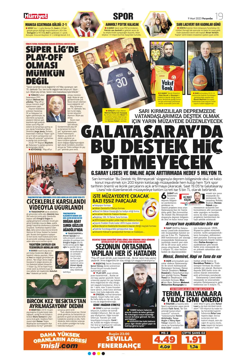 "Avrupa'yı fethedelim" - Sporun manşetleri - 21