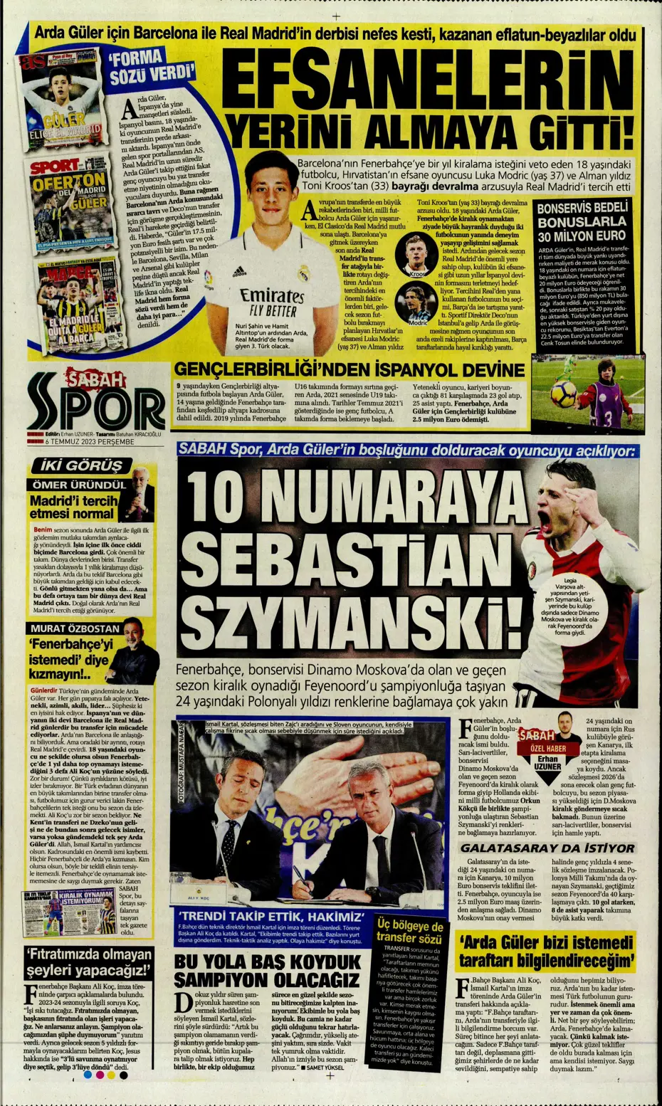 "Icardi'de Enrique krizi" | Sporun manşetleri (6 Temmuz 2023) - 20