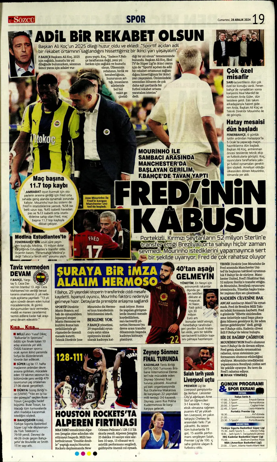 "Ronaldo'nun talebiyle En-Nesyri'ye 40 milyon euro" | Sporun manşetleri - 26