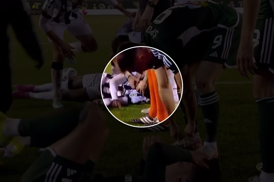 Panathinaikos-PAOK maçında korku dolu anlar: Apar topar hastaneye kaldırıldı