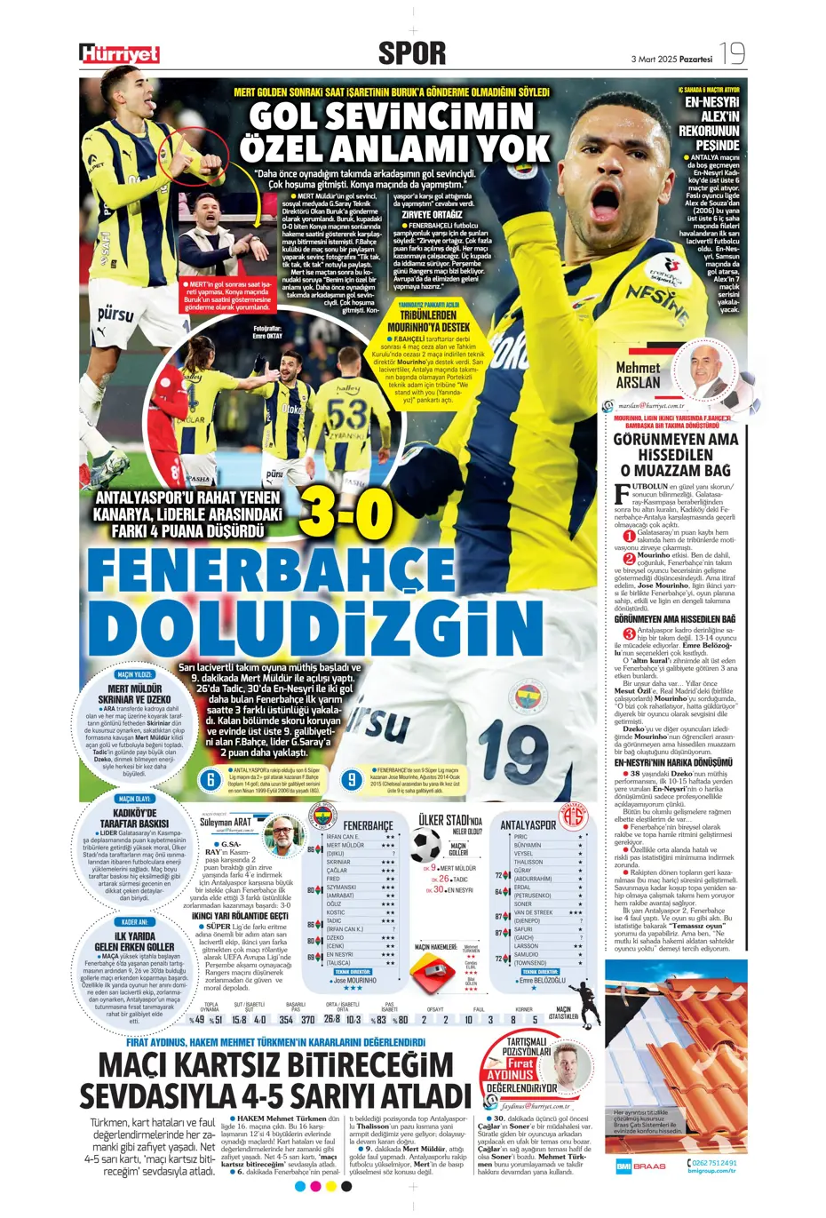 "Zirvede fark 4" | Sporun manşetleri - 18