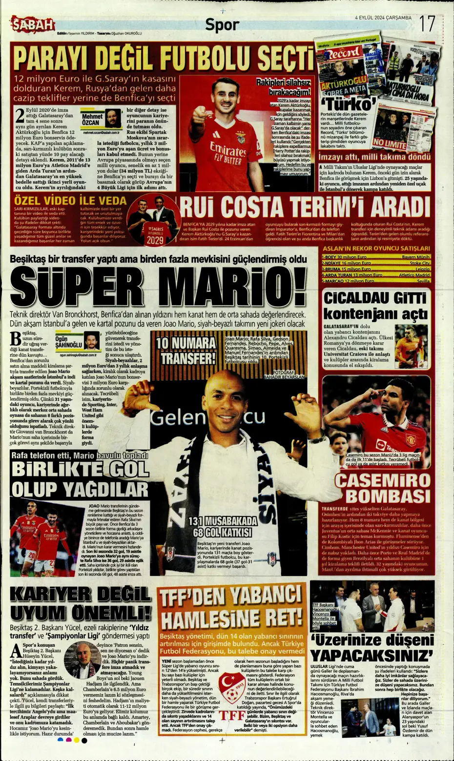 "Dünya Osimhen'i konuşuyor" | Sporun manşetleri (4 Eylül 2024) - 25