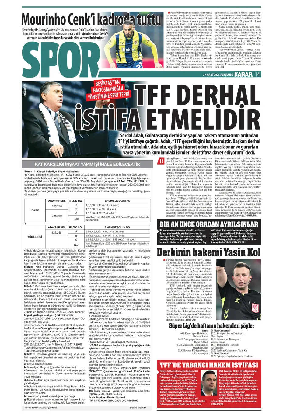 "Fenerbahçe'ye Felix teklifi" | Sporun manşetleri - 19